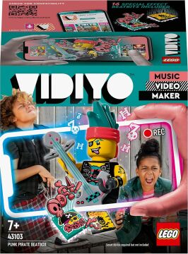 LEGO VIDIYO Punk Pirate BeatBox 43103 Yapım Seti (73 Parça) - Çocuklar için Kendi Müzik Video Kliplerini Oluşturabilecekleri, Artırılmış Gerçeklik Özellikli Oyuncak