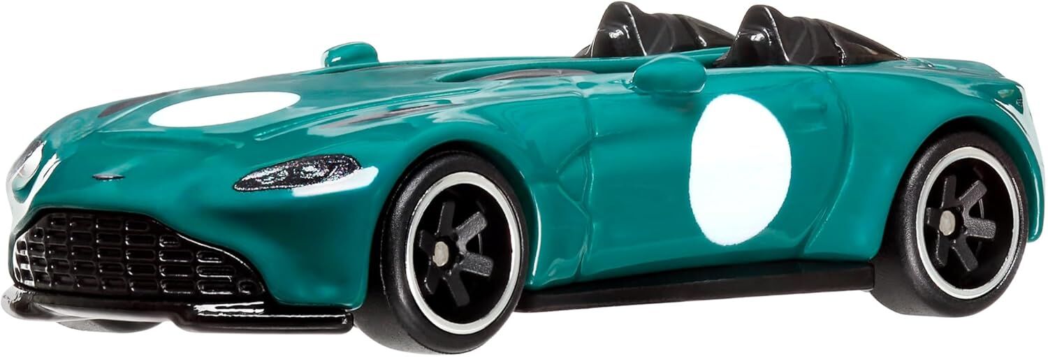 Hot Wheels Premium Araba Kültürü Devre Efsaneleri Oyuncak Araç, 1:64 Ölçekli Die-Cast Aston Martin V12 Speedster Koleksiyonerler için