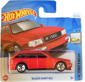 Hot Wheels - ´94 Audi Avant RS2 - Factory Fresh 9/10 - HTC54 - Short Card - kırmızı - Mattel 2024 - 1:64