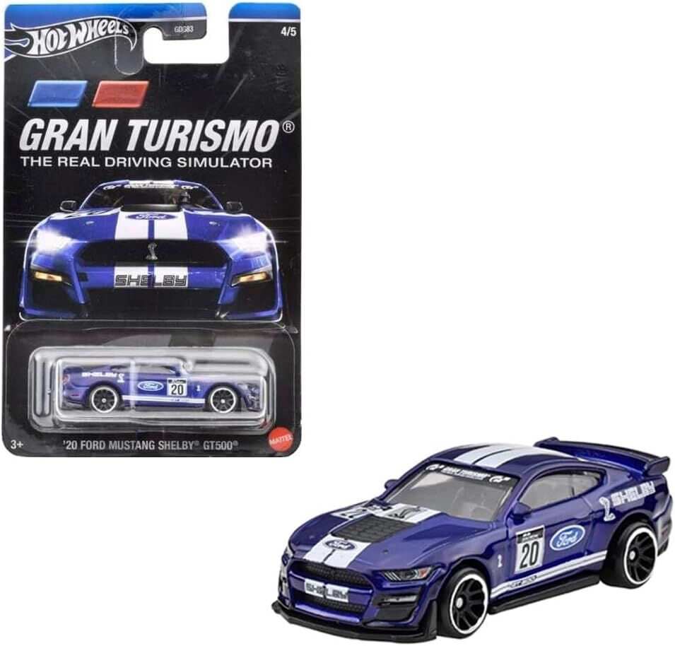 Hot Wheels Film Arabaları Özel Seri GDG83-HWR61-HRV66 04/05 Gran Turismo 2020 Ford Mustang Shelby GT500
