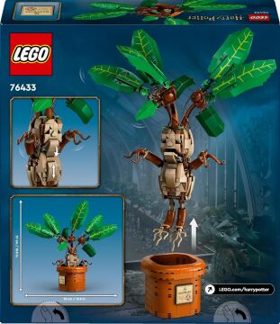 LEGO Harry Potter Adamotu 76433-10 Yaş ve Üzeri Çocuklar için Koleksiyonluk Saksılı Adamotu Oyuncak Figürü Yapım Seti (579 Parça)