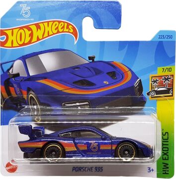 Hot Wheels - Porsche 935 - HW Exotics 7/10 - HKH96 - Kısa Kart - Mavi Metalik - Mattel 2023