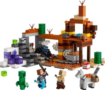 LEGO Minecraft Çorak Arazi Maden Kuyusu 21263-8 Yaş ve Üzeri Macera Oyunları Seven Çocuklar İçin Minecraft Video Oyununa Dayalı Yaratıcı Oyuncak Yapım Seti (538 Parça)