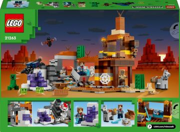 LEGO Minecraft Çorak Arazi Maden Kuyusu 21263-8 Yaş ve Üzeri Macera Oyunları Seven Çocuklar İçin Minecraft Video Oyununa Dayalı Yaratıcı Oyuncak Yapım Seti (538 Parça)