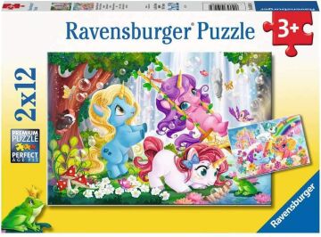 Ravensburger Yapboz, Unicorn, 2X12 Parça