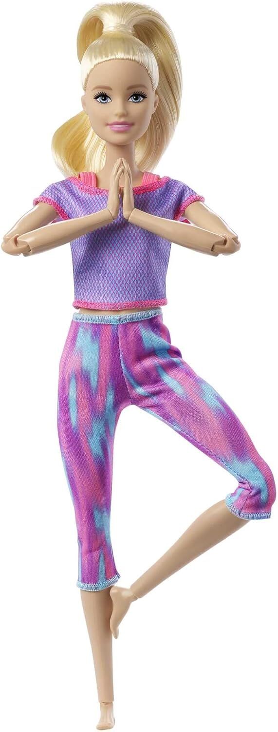 Barbie Sonsuz Hareket Bebeği, Sarışın - Desenli Taytlı, 3 yaş ve üzeri, GXF04