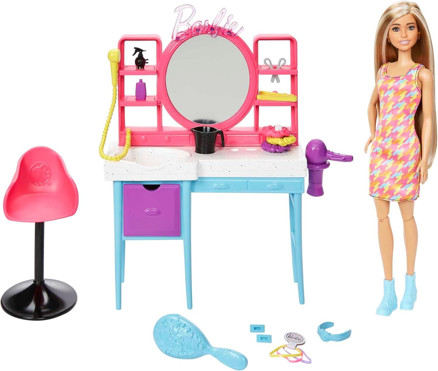 Barbie Muhteşem Kuaför Oyun Seti, 3 yaş ve üzeri, HKV00