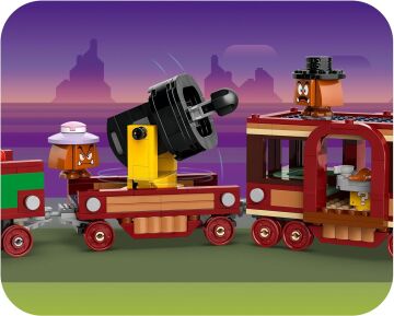 LEGO Super Mario Bowser Ekspres Treni 71437-9 Yaş ve Üzeri Çocuklar için Nintendo Karakteri İçeren Yaratıcı Oyuncak Yapım Seti (1392 Parça)