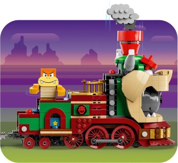 LEGO Super Mario Bowser Ekspres Treni 71437-9 Yaş ve Üzeri Çocuklar için Nintendo Karakteri İçeren Yaratıcı Oyuncak Yapım Seti (1392 Parça)