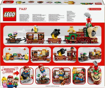 LEGO Super Mario Bowser Ekspres Treni 71437-9 Yaş ve Üzeri Çocuklar için Nintendo Karakteri İçeren Yaratıcı Oyuncak Yapım Seti (1392 Parça)