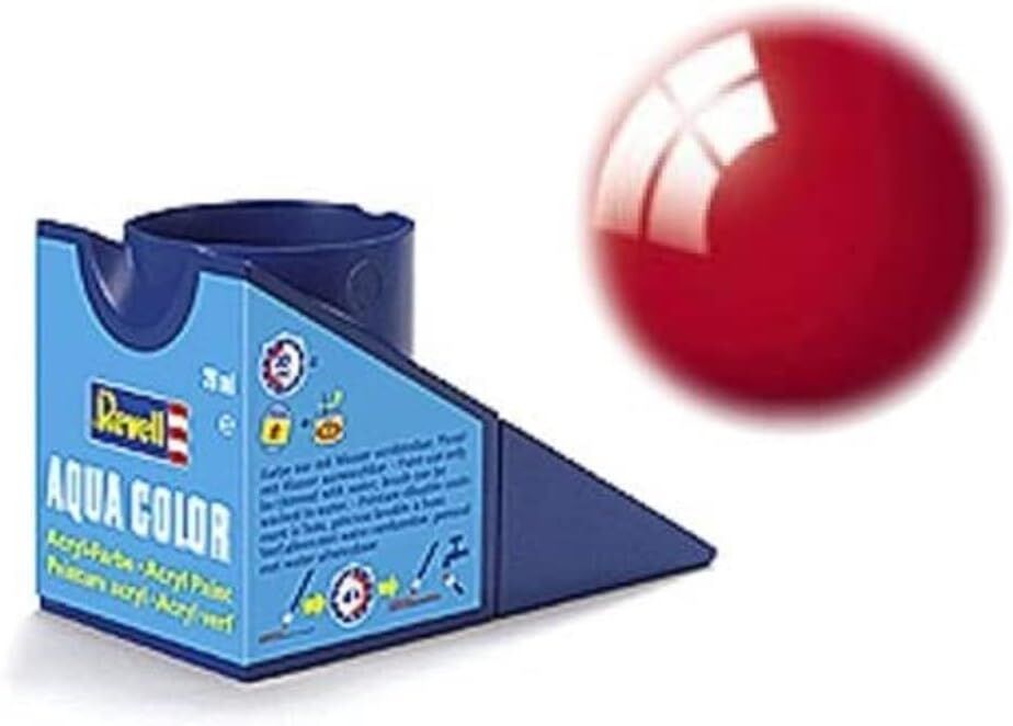 Revell - Su Bazlı Maket Boyası Ferrari Kırmızısı Parlak 18 Ml (36134)