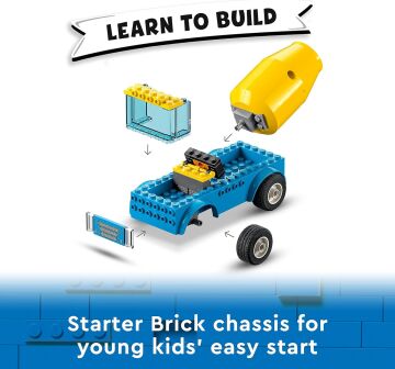 LEGO® City Beton Mikseri 60325-4 Yaş ve Üzeri Çocuklar için Gerçekçi Oyuncak İnşaat Aracı Yapım Seti (85 Parça)