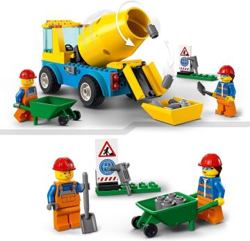 LEGO® City Beton Mikseri 60325-4 Yaş ve Üzeri Çocuklar için Gerçekçi Oyuncak İnşaat Aracı Yapım Seti (85 Parça)