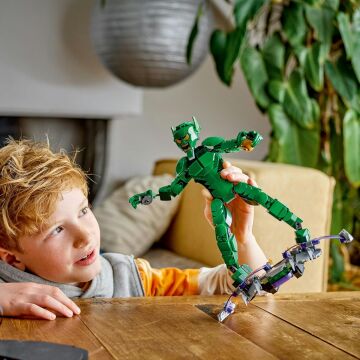 LEGO Marvel Green Goblin Yapım Figürü 76284 - Çocuklar için Planör ve Balkabağı Bombaları İçeren Yaratıcı Oyuncak Yapım Seti (471 Parça)