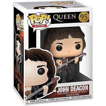 POP Queen - John Deacon Funko Pop Vinil Figür (Uyumlu Pop Box Koruyucu Kılıf ile Paketlenmiştir), Çok Renkli, 9,5 cm