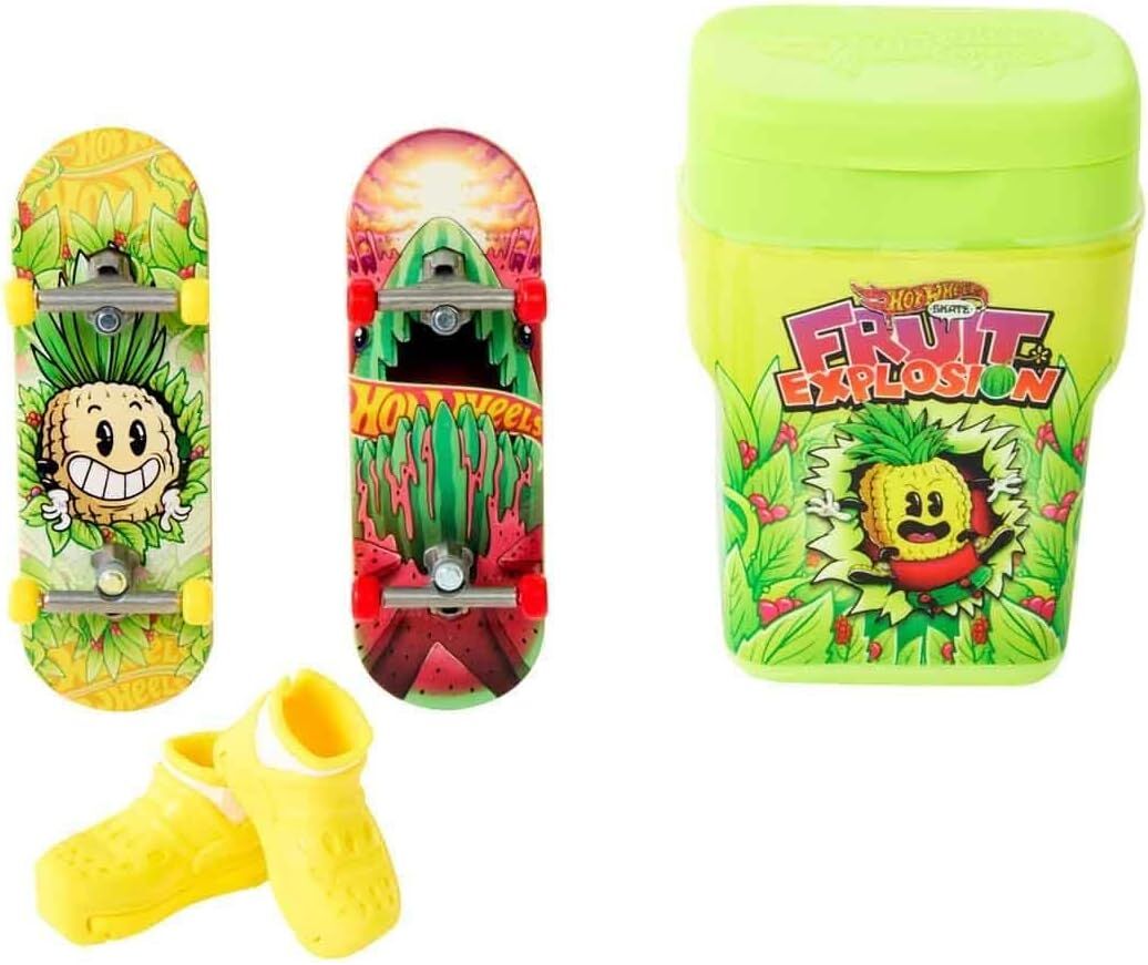 Hot Wheels Skate 2'li Parmak Kaykay ve Kutu Seti HTP10 - Fruit Explosion