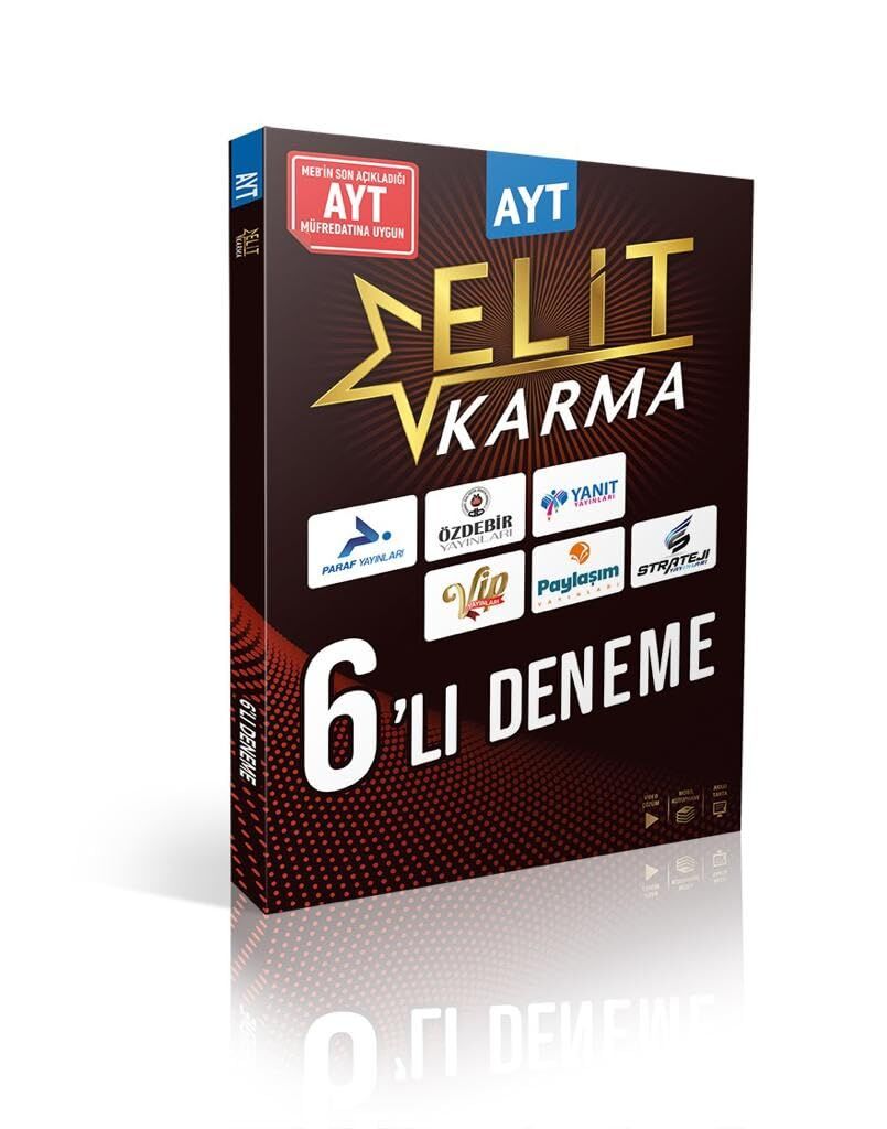 Elit Karma AYT 6' lı Fasikül Deneme Meb Yeni Müfredat