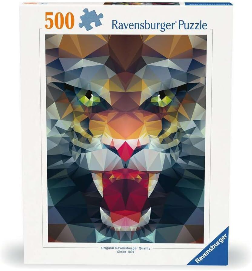 Ravensburger 500p Puzzle Köşeli Aslan, Yapboz