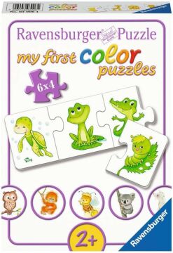 Ravensburger 6x4p Puz İlk Renkli Hayvanlar