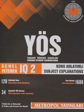 Yös GEnel Yetenek IQ -2 Konu Anlatımlı Örnek Çözümlü