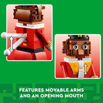LEGO Fındıkkıran 40640 – 8 Yaş ve Üzeri Çocuklar için Yılbaşı Temalı Oyuncak Figür Yapım Seti (208 Parça)