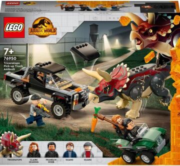 LEGO Jurassic World 76950 Triceratops Pickup Truck Ambush