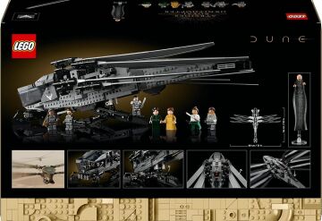 LEGO Icons Dune: Çöl Gezegeni Atreides Royal Ornithopter 10327 - Yetişkinler için Koleksiyonluk Yaratıcı Model Yapım Seti (1369 Parça)