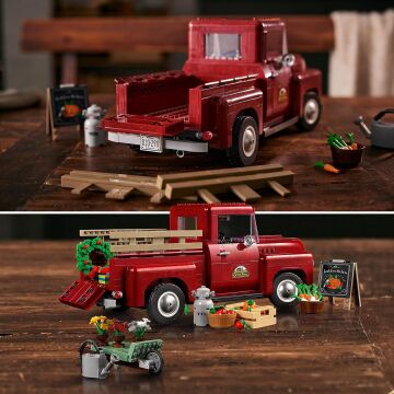 LEGO® Icons Kamyonet 10290 Yetişkinler için Yapım Seti; 1950’lerden Orijinal Klasik bir Kamyonet Yapın ve Sergileyin (1677 Parça)