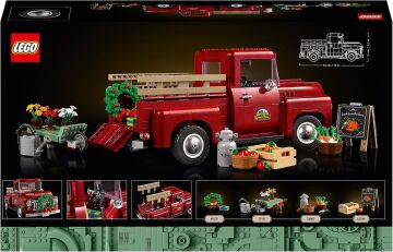 LEGO® Icons Kamyonet 10290 Yetişkinler için Yapım Seti; 1950’lerden Orijinal Klasik bir Kamyonet Yapın ve Sergileyin (1677 Parça)