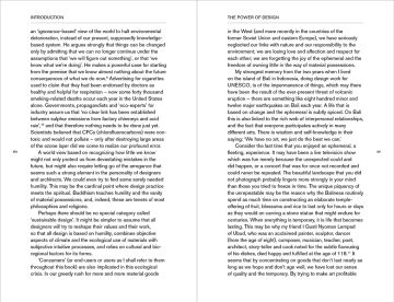 The Green Imperative: Ecology and Ethics in Design and Architecture