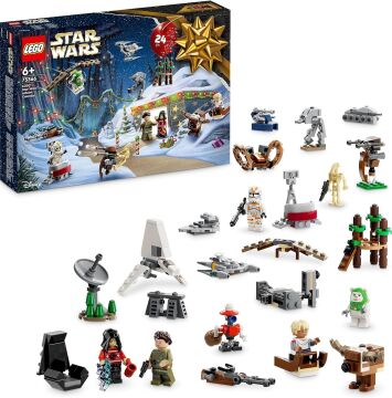 LEGO® Star Wars™ Yılbaşı Takvimi 2023 75366-6 Yaş ve Üzeri Star Wars Seven Çocuklar için 9 Karakter ve 15 Mini Model İçeren Yaratıcı Oyuncak Yapım Seti (320 Parça)