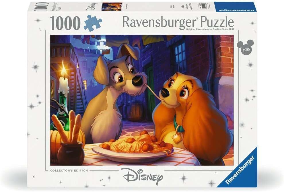 Ravensburger 1000p Puzzlezle WD Leydi ve Sokak Köpeği, Yapboz