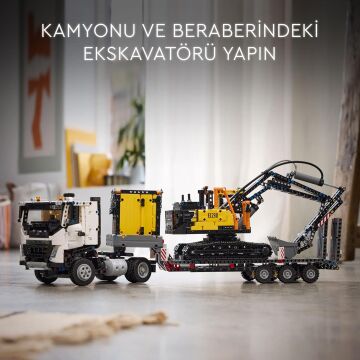 LEGO Technic Volvo FMX Kamyon ve EC230 Elektrikli Ekskavatör 42175-10 Yaş ve Üzeri Çocuklar için Yaratıcı Oyuncak Yapım Seti (2274 Parça)