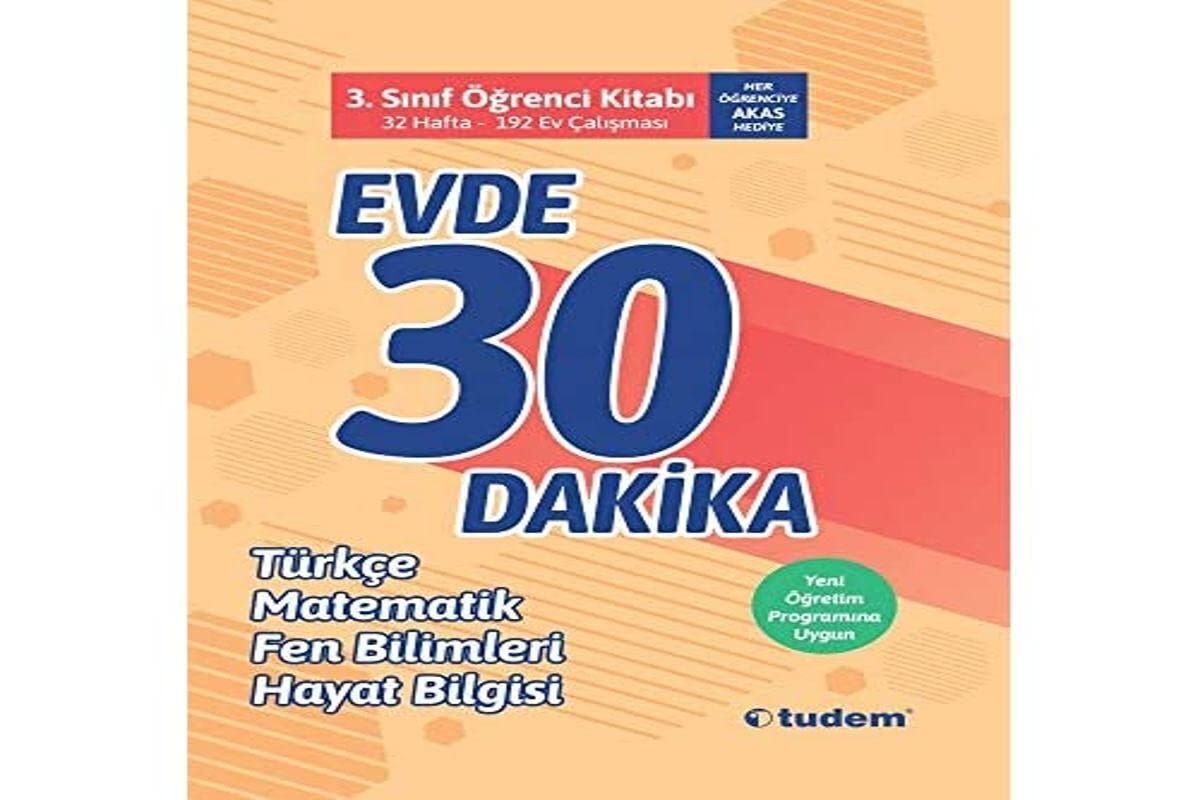 3. Sınıf Evde 30 Dakika Öğrenci Kitabı