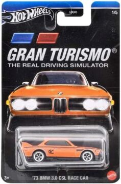 Hot Wheels Film Arabaları Özel Seri GDG83-HWR61-HRV63 01/05 Gran Turismo 1973 Bmw 3.0 CSL Race Car
