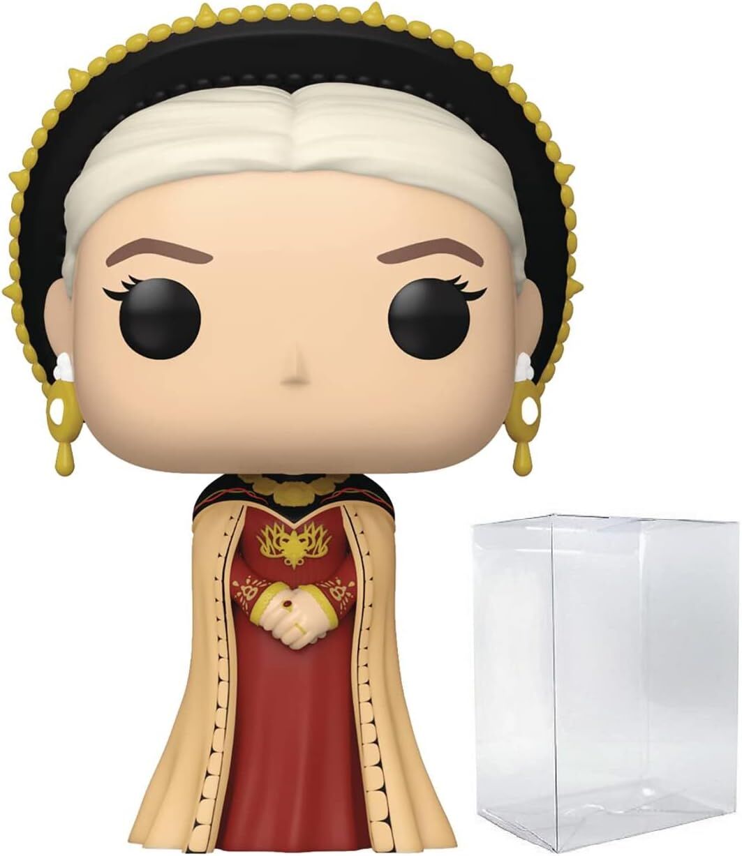 POP House of Dragon - Rhaenyra Targaryen Funko Vinil Figür (Uyumlu Kutu Koruyucu Kılıf ile birlikte), Çok Renkli, 9,5 cm