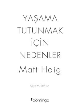 Yaşama Tutunmak İçin Nedenler