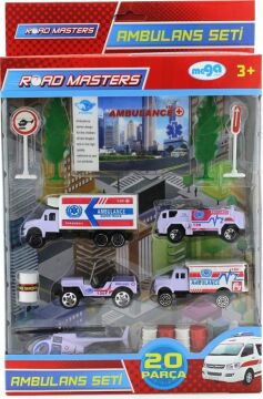 Mega brands Helikopterli Metal Ambulans Seti Jp9105