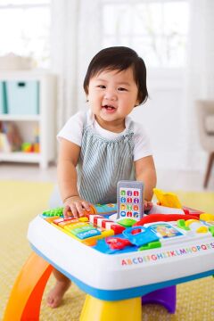 Fisher Price Eğlen & Öğren Yaşa Göre Gelişim, Eğitici Köpekçiğin Aktivite Masası (Türkçe ve İngilizce), Ayakta Durmaya Teşvik Eder, Işıklı, Sesli Oyunlar DRH44