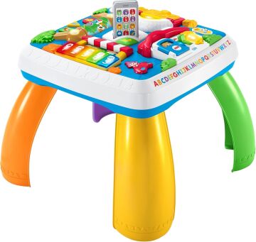 Fisher Price Eğlen & Öğren Yaşa Göre Gelişim, Eğitici Köpekçiğin Aktivite Masası (Türkçe ve İngilizce), Ayakta Durmaya Teşvik Eder, Işıklı, Sesli Oyunlar DRH44