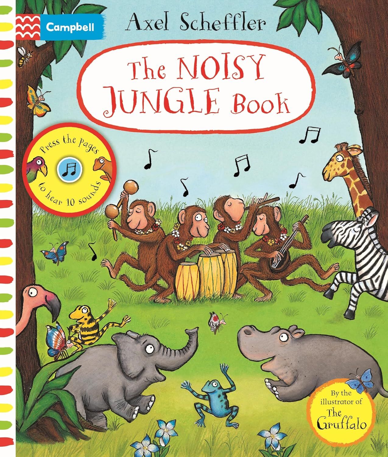 The Noisy Jungle Book: A press-the-page sound book