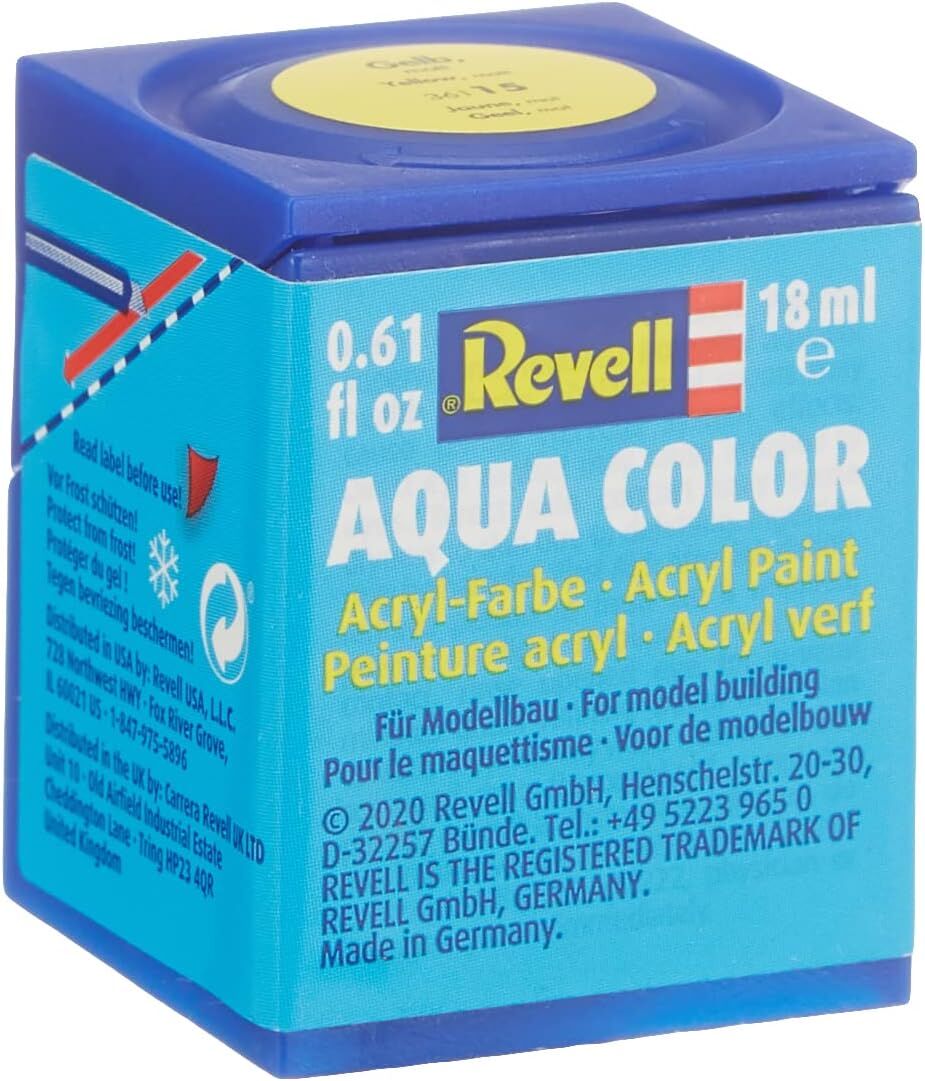 Revell - Su Bazlı Maket Boyası Sarı Mat 18 Ml (36115)