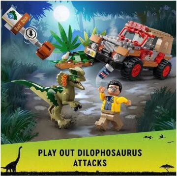 LEGO 76958 Jurassic World Dilophosaurus Pususu