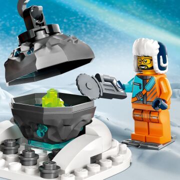 LEGO® City Kutup Keşif Kamyonu ve Mobil Laboratuvarı 60378 Oyuncak Yapım Seti (489 Parça)