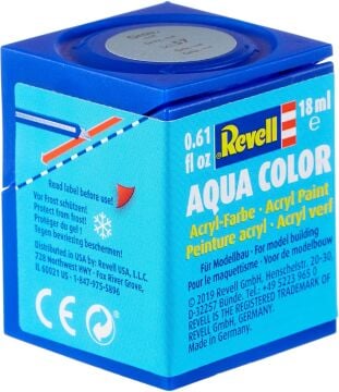 Revell - Su Bazlı Maket Boyası Gri Mat 18 Ml (36157)