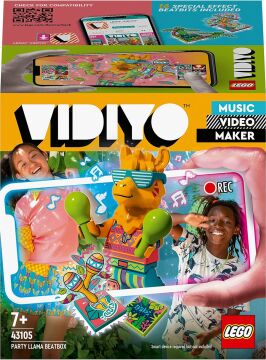 LEGO VIDIYO Party Llama BeatBox 43105 - Müzik Seven Çocuklar İçin Yaratıcılığı Teşvik Eden Oyuncak Yapım Seti (82 Parça)