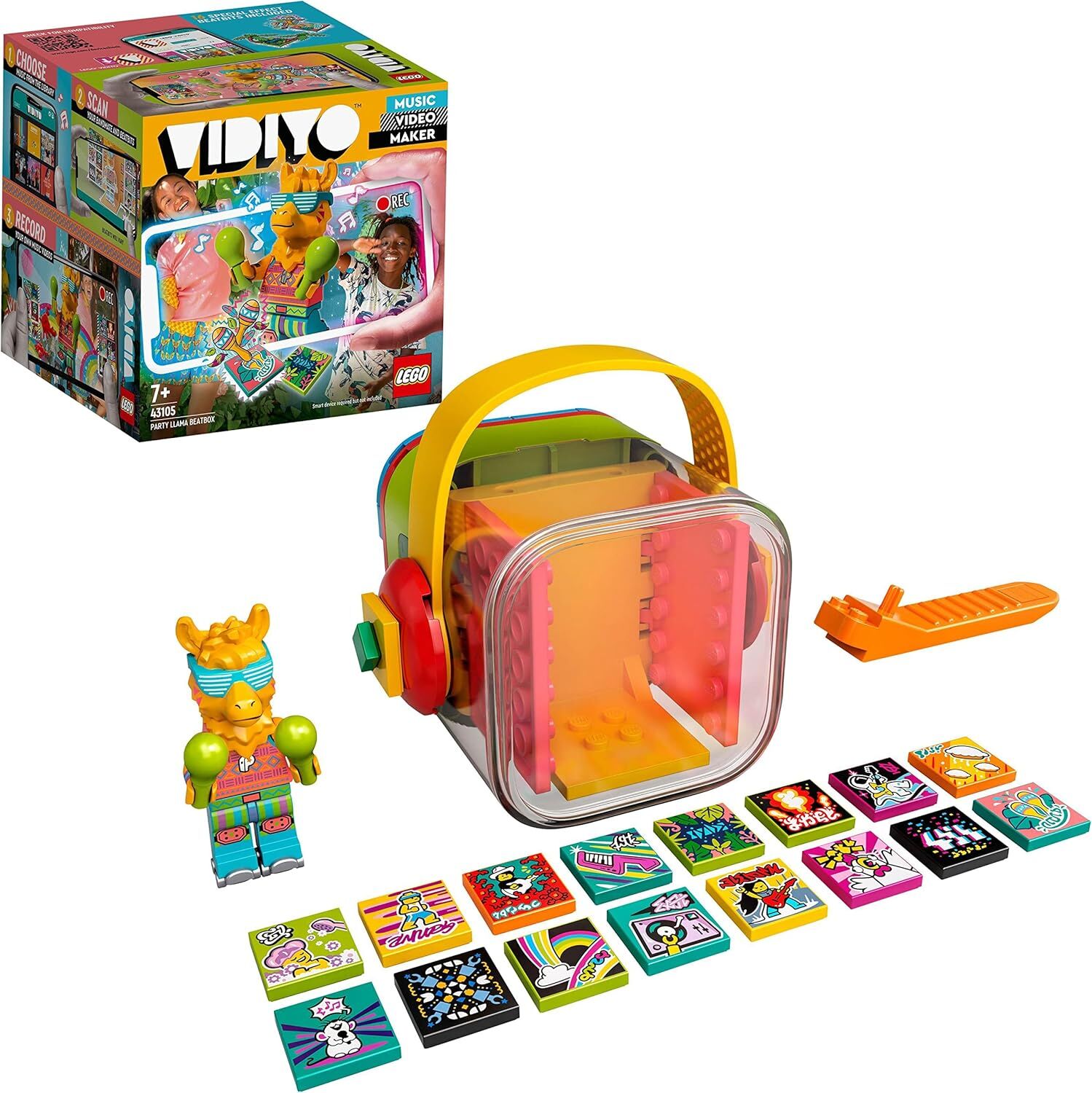 LEGO VIDIYO Party Llama BeatBox 43105 - Müzik Seven Çocuklar İçin Yaratıcılığı Teşvik Eden Oyuncak Yapım Seti (82 Parça)