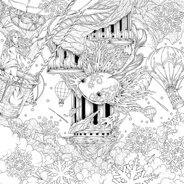 Mythographic Color and Discover: Wild Winter: An Artist's Coloring Book of Snowy Animals and Hidden Objects