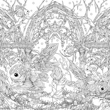 Mythographic Color and Discover: Wild Winter: An Artist's Coloring Book of Snowy Animals and Hidden Objects