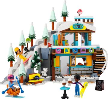 LEGO® Friends Kayak Pisti ve Kafe 41756-9 Yaş ve Üzeri Çocuklar için Yaratıcı Oyun Aksesuarları, 3 Mini Oyuncak Bebek ve Oyuncak Köpek İçeren Yaratıcı Oyuncak Yapım Seti (980 Parça)